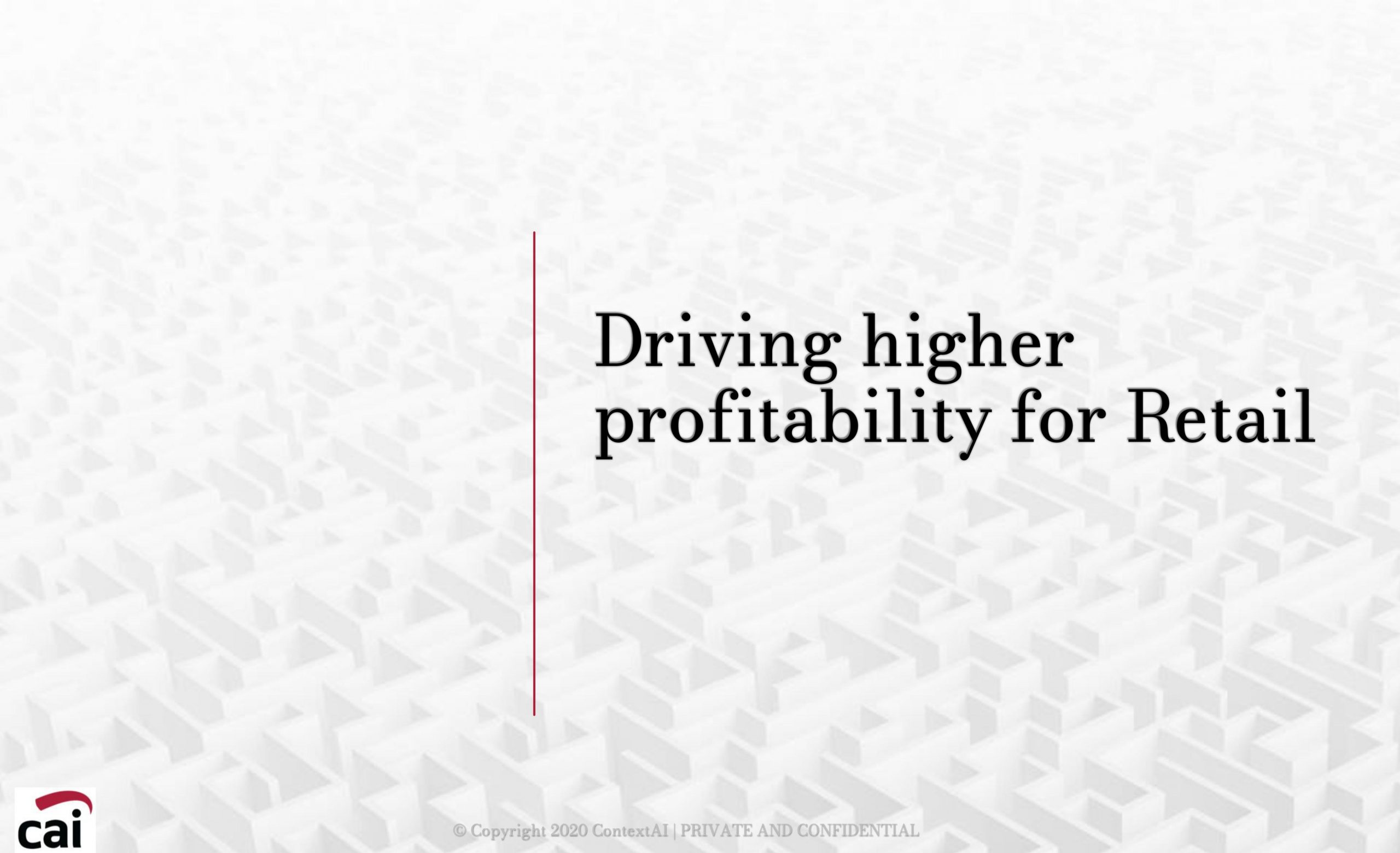 driving higher profitability for retail